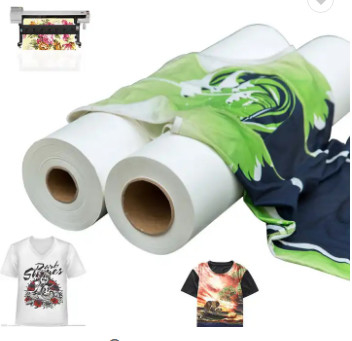 100gsm Sublimation Digital Printing Heat Transfer Paper Roll Jumbo For Polyester Fabric